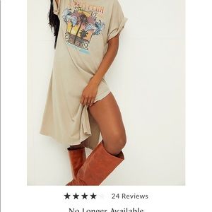 Free People Led Zeppelin 1977 maxi tee